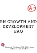 RN growth and development EAQ