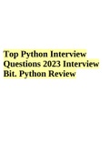 Top Python Interview Questions 2023 Interview Bit. Python Review