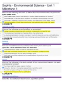 Sophia - Environmental Science - Unit 2 Milestone 2