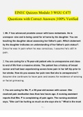       ElNEC Quizzes Module 3 WGU C475  Questions with Correct Answers |100% Verified