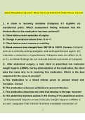 HESI Pharmacology Study Bundle Package Deal With Questions and Answers (2022/2023) (Verified Bundle)