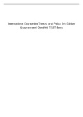 TEST BANK To accompany  International Economics: Theory and Policy Sixth Edition Krugman and Obstfeld