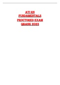 ATI RN FUNDAMENTALS PROCTORED EXAM(2023 UPDATE QUESTIONS&ANSWERS)