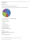 MATH 110 Final Exam Questions and Answers- Portage Learning