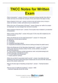 TNCC Written Exam 1 - Exams with their 100% correct answers 