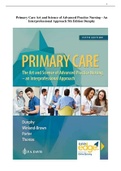 PRIMARY CARE ART AND SCIENCE OF ADVANCED PRACTICE NURSING – AN INTERPROFESSIONAL APPROACH 5TH EDITION DUNPHY