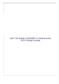 A&P 1 101 Module 4 (GRADED A+) Skeletal system TEST- Portage Learning