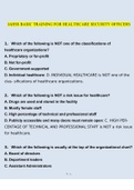 IAHSS BASIC TRAINING FOR HEALTHCARE SECURITY OFFICERS Questions and Answers (2022/2023) (Verified Answers)