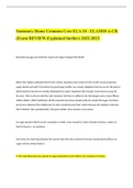 Summary Home Common Core ELA 10 - ELA3010 A-CR (Exam REVIEW-Explained further) 2022-2023.