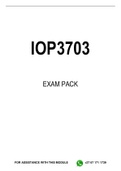 IOP3703 EXAM PACK 2023