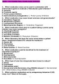 CSCC PHARMACOLGY BUNDLE 100% CORRECT VERIFIED QUESTIONS AND ANSWERS GRADED A+