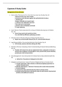 NR 466 Capstone A & B  STUDY GUIDE_ Capstone B Review