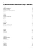 Notes Lectures and Tutorials Environmental Chemistry and Health 2022/2023