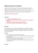 Diffusion and Osmosis Lab Report, Transpiration Lab Report, Enzymes Lab Report and Cell Cycle Lab Report