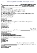 meteorology STCW Exam 2023 with complete solution