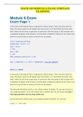  	MATH 110 MODULE 6 EXAM.| PORTAGE LEARNING