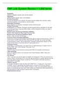 FNP Leik System Review > 1,000 terms  Sensitivity (SNOUT) Negative results rules out the disease. Specificity (SPIN) Positive results rules in the disease. Primary Prevention Prevent the disease in its entirety. Examples include healthy diet, exercise,