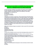  NR 509 final exam 2022 / nrNR509 Final Questions & Answers. / NR509 Final TD, With Rationale  A young man feels something in his scrotum and comes to you for clarification. On your examination, you note what feels like a "bag of worms" in the left 