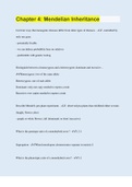 Chapter 4: Mendelian Inheritance | Questions with 100% Correct Answers | Updated | Download to score A+