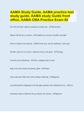 AAMA Study Guide, AAMA practice test study guide, AAMA study Guide front office, AAMA CMA Practice Exam #2