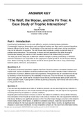 The Wolf, the Moose, and the Fir Tree: A Case Study of Trophic Interactions