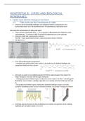 Biochemie 1 : hoofdstuk 6 : samenvatting