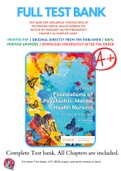 Test Bank For Varcarolis' Foundations of Psychiatric-Mental Health Nursing 9th Edition By Margaret Halter 9780323697071 Chapter 1-36 Complete Guide .