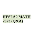 HESI A2 MATH 2023 (Q&A)