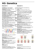 Samenvatting - 4Vwo - Biologie voor jou - Hoofdstuk 3: Genetica