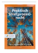 Samenvatting Praktisch Straf(proces)recht, ISBN: 9789001747565  strafrecht en strafvordering (AIV-V1RM-19)