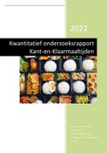 Onderzoeksrapport Kant-en-klaarmaaltijden