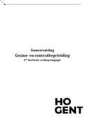 Samenvatting gezins- en contextbegeleiding - 2de bachelor orthopedagogie