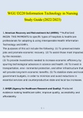 WGU D220 Information Technology in Nursing Study Guide (2022/2023)