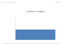 PSYC-110N Week 8 Final Project: Psychology Yearbook (GRADED A)