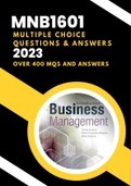 MNB1501 & MNB1601 Exam Answer Pack Bundle  2023