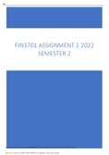 FIN3701 ASSIGNMENT 2 2023 SEMESTER 1