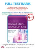 Test Bank For Egan's Fundamentals of Respiratory Care 12th Edition by Robert M. Kacmarek; James K. Stoller; Al Heuer 9780323511124 Chapter 1- 58 Complete Guide .