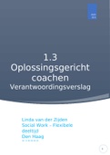 1.3 Oplossingsgericht coachen verantwoordingsverslag