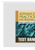 ADVANCED PRACTICE NURSING: ESSENTIAL KNOWLEDGE FOR THE PROFESSION 3RD EDITION DENISCO TEST BANK