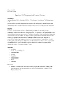 Measurements and Common Glassware Lab Report GMUCHEM-213