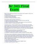 NR 341 Final Exam Questions and Answers 2023 (NEW)