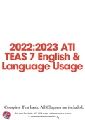 2022:2023 ATI TEAS 7 English & Language Usage.pdf