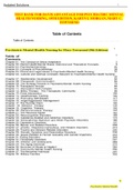 TEST BANK FOR DAVIS ADVANTAGE FOR PSYCHIATRIC MENTAL HEALTH NURSING, 10TH EDITION, KARYN I. MORGAN, MARY C. TOWNSEND, ISBN-13: 9780803699670
