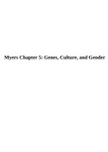 Myers Chapter 5: Genes, Culture, and Gender.