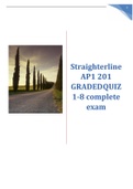 Straighterline AP1  GRADED QUIZ 1-8 complete exam