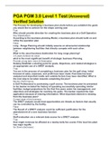 PGA PGM 3.0 Level 1 Test (Answered) Verified Solution The Process for developing a business plan starts before you establish the goals you would like to achieve for the shops coming year True Who should provide direction for creating the business plan at 