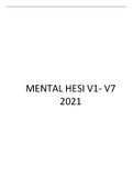 MENTAL HESI V1- V7 2021