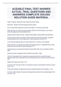 ACEABLE FINAL TEST ANSWER ACTUAL TRIAL QUESTIONS AND ANSWERS COMPLETE SOLVED SOLUTION GUIDE MATERIAL