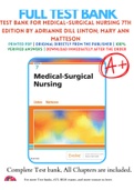 Test Bank For Medical-Surgical Nursing 7th Edition by Adrianne Dill Linton; Mary Ann Matteson 9780323554596 Chapter 1-63 Complete Guide .