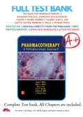 Test Bank For Pharmacotherapy: A Pathophysiologic Approach 10th Edition by Joseph T. DiPiro; Robert L. Talbert; Gary C. Yee; Gary R. Matzke; Barbara G. Wells; L. Michael Posey 9781259587481 Chapter 1-144 Complete Guide 